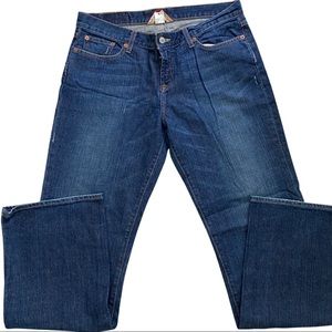 Womens Lucky Brand Midrise Flare Dark Wash Jeans Size 14/32